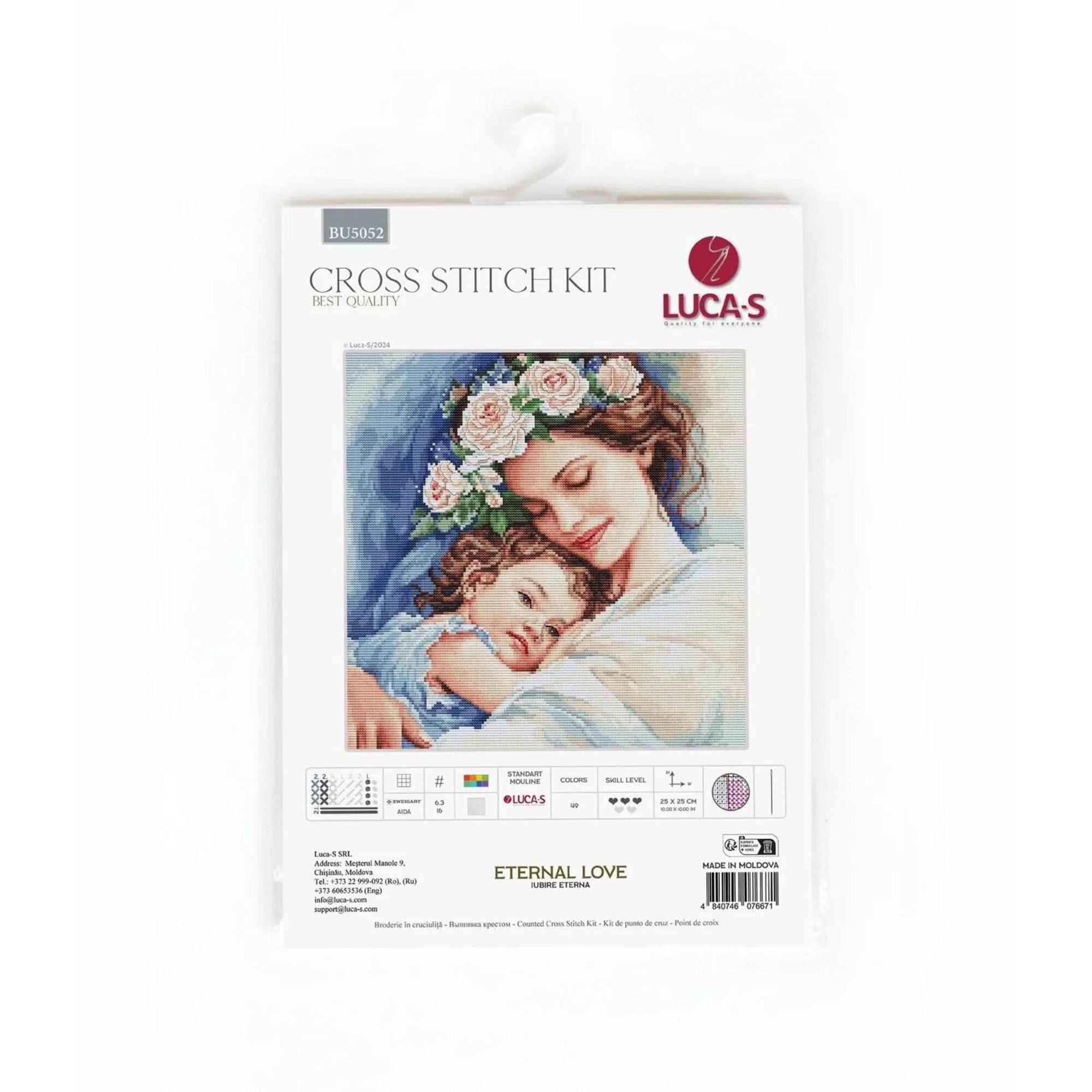 Luca-S Eternal Love Counted Cross Stitch Kit